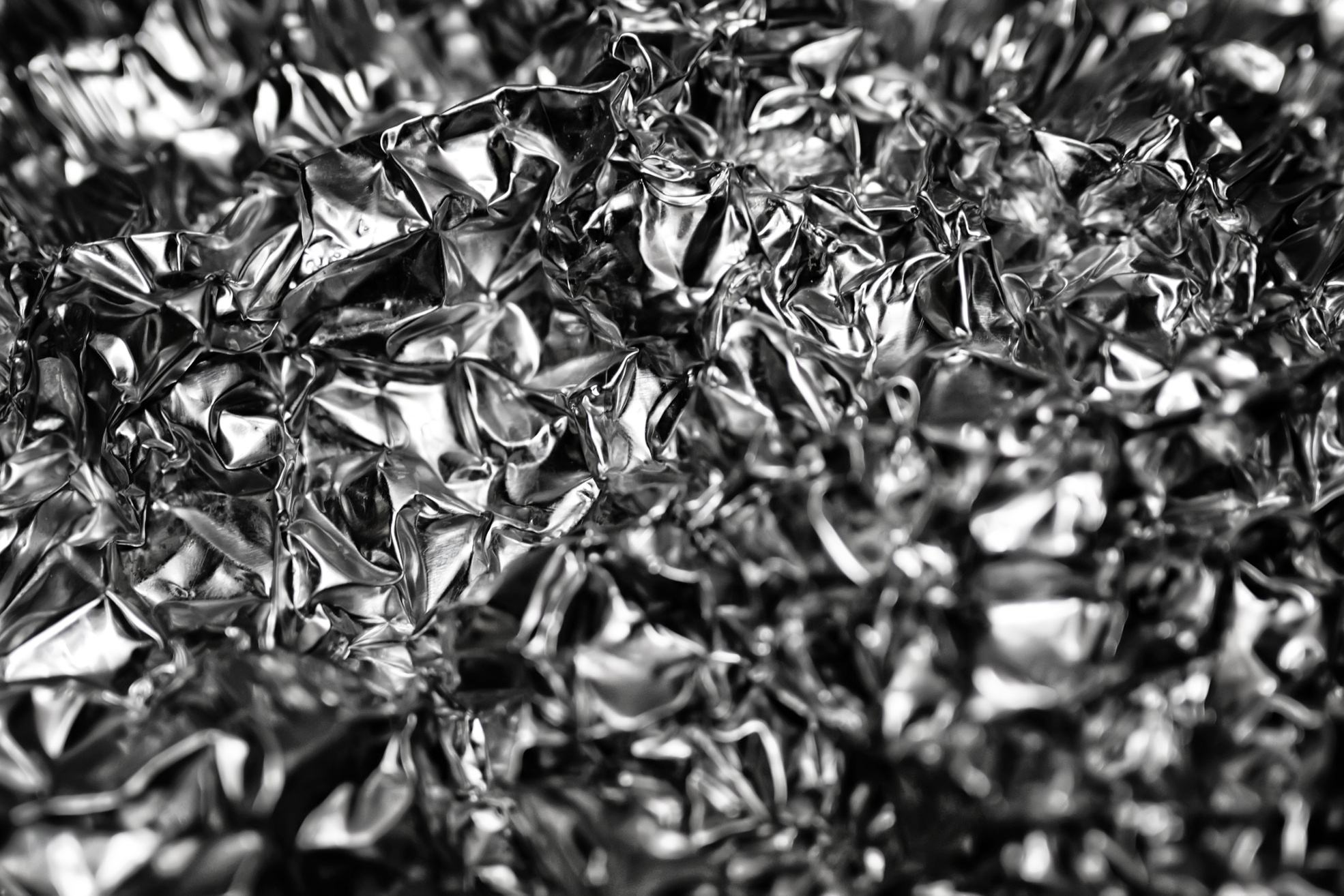 Crumpled Silver Background